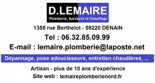 D. Lemaire Plomberie, Sanitaire Et Chauffage ouvrier artisan