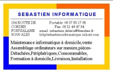 Sbastien Informatique ouvrier artisan