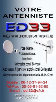 Antenne Ed 33 ouvrier artisan