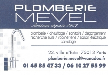 Plomberie Mevel (SARL) ouvrier artisan